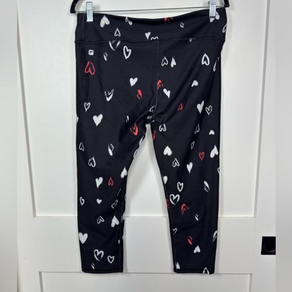 Fabletics Demi Lovato Heart Cropped Leggings Size Large - Picture 2 of 7